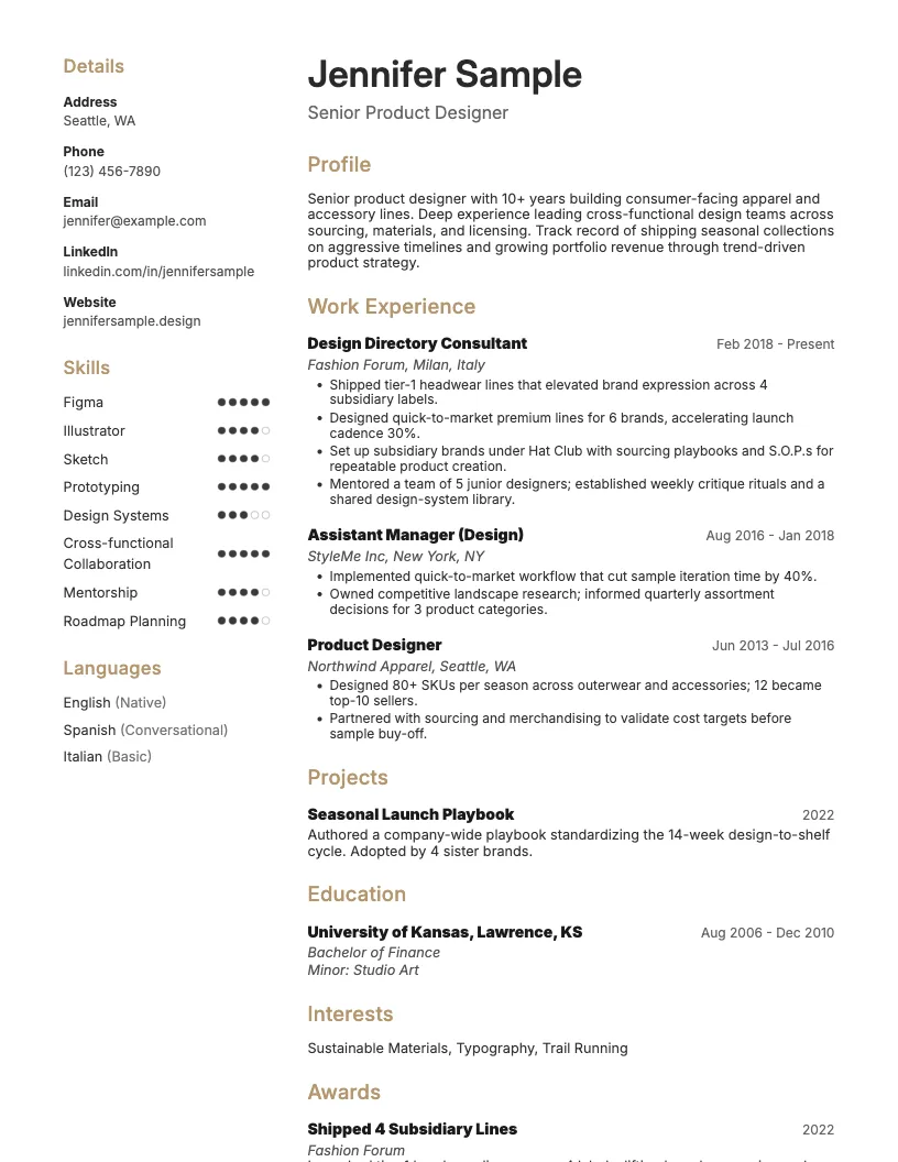 Cover Letters preview